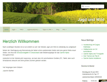 Tablet Screenshot of jagdundwild.de